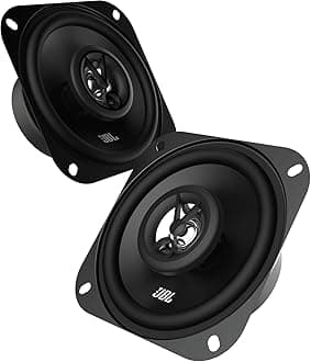 JBL Stage1 41F 2-Way Car Speaker Set by Harman Kardon - 125 Watt Car Boxes 25 Watt RMS - 2 Piece Car HiFi JBL Box Large 10 cm / 100 mm / 4 Inches Black