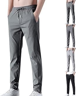 GenericMencomfy Cargo Dress Pants Multipants High Stretch Multi-Pocket Durable Quick Dry Sweatpants Breathable Joggers