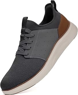 Men Casual Dress Shoes Fashion Sneakers Lightweight Breathable Laceless Walking Shoes Gym Tennis Athletic