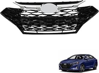 munirater Front Grille Grill Assembly Gloss Black Replacement for Elantra Sport 2019 2020