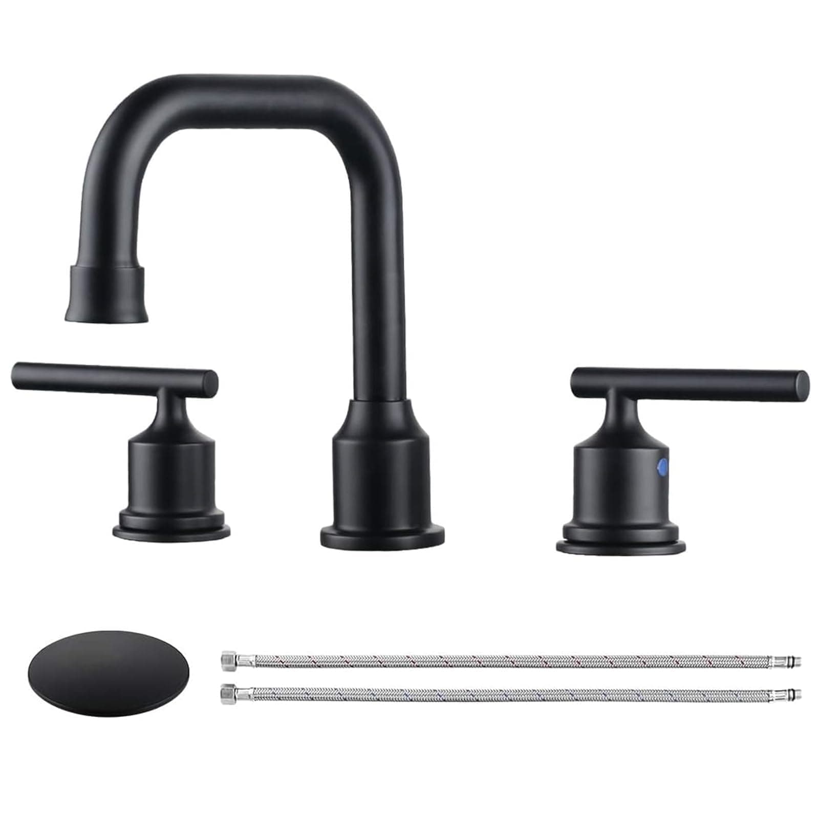 Black Widespread Bathroom Faucet