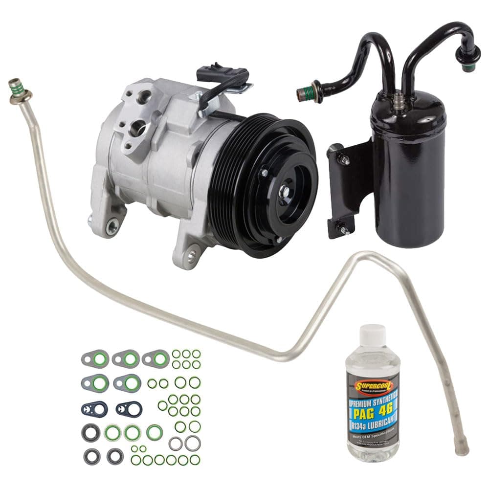 AC Compressor & A/C Repair Kit For Dodge Ram 5.7L Hemi V8 2003 2004 2005 2006 2007 2008 - BuyAutoParts 60-80307RK New