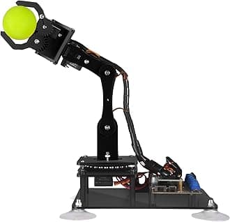 Adeept 5自由度 ロボットアームキット(Robot Arm Kit) DIYロボット キット STEM 知育 学習 OLEDディスプレイ 電子工作 プログラミング ロボットキット 10代と大人向け Arduino IDEと互換性