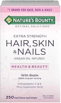 Nature's Bounty Hair, Skin and Nails, 250 Softgels (5 Pack)