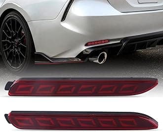 2x LED Reflector Rear Bumper Tail Light Brake Stop Lamp For Toyota Camry Sienna Avalon Venza Sienna Lexus GX470 RX300 Brake Turn Signal Sequential Lamp