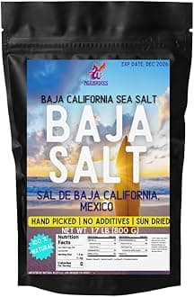 Premium Baja California Sea Salt 1.7Lb (800g) | Unrefined 100% Natural Sea Salt | Imported from Baja California, Mexico
