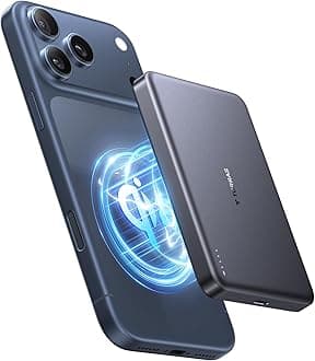 TORRASMiniMag Qi2 Power Bank for MagSafe, 10000mAh Qi2 Certified Magnetic Battery Pack with 30W USB-C Cable, 15W Wireless Charger Powerbank for iPhone 17 Pro Max/Air/16/15/14/13/12, Gray Titan