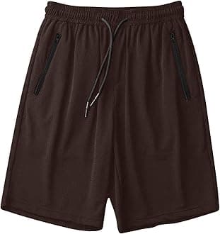 Men's Thin Ice Silk Quick Dry Shorts Casual Drawstring Elastic Waist Stretch Yoga Running Short Pants with Pockets