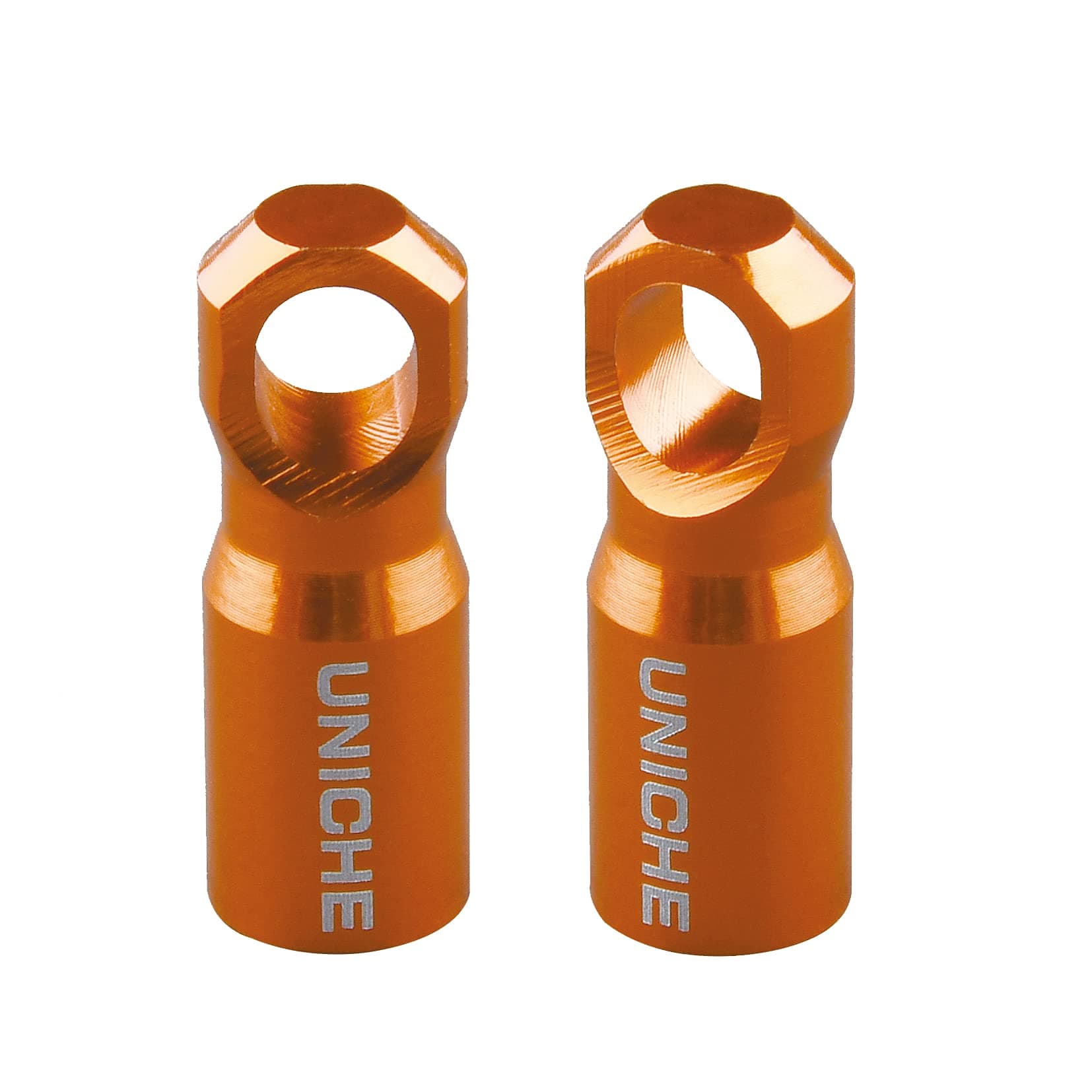 UNICHE Bike Presta Valve Cap with Valve Core Removing Function, Fits Presta French Valves on MTB, Road Bikes, Gravel Bikes (Orange)