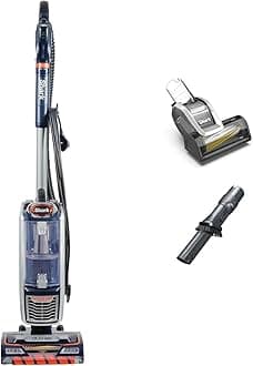 Corded Upright Vacuum Cleaner,0.83L with Anti Hair Wrap Technology & DuoClean, Pet Model, Powered Lift-Away, LED Headlights, Anti-Allergen, 8m Cord, 750W, 3 Attachments, Navy/Orange, NZ801UKT
