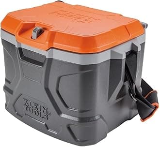 Work Cooler 17-Quart, Keep Cool 30 Hours, Seats 300 Pounds, Tradesman Pro Tough Box Klein Tools 55600