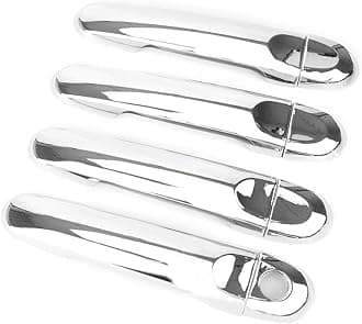 Newsmarts Chrome Outer Door Handle Cover Trim Decal Exterior Accessories Decoration for Nissan Sunny / 2014-2016