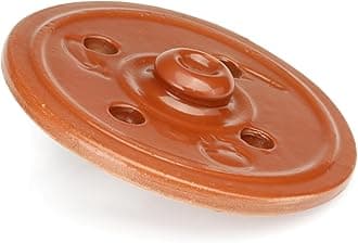 Clay Dolma Pot Lid Cover -Weighted Clay Lid for Dolma Cooking -Traditional Dolma Cover -Pot for Dolma -Clay Dolma Lid -Handcrafted Dolma Pot Cover (Small (7,3 inches))