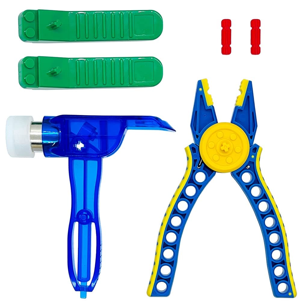 TACYILLU Building Blocks Tool Kit Brick Separator Multi-Use Hammer and Block Pliers Accessories Toys for Boys Girls Kids 6+ Gifts Compatible with Major Brands