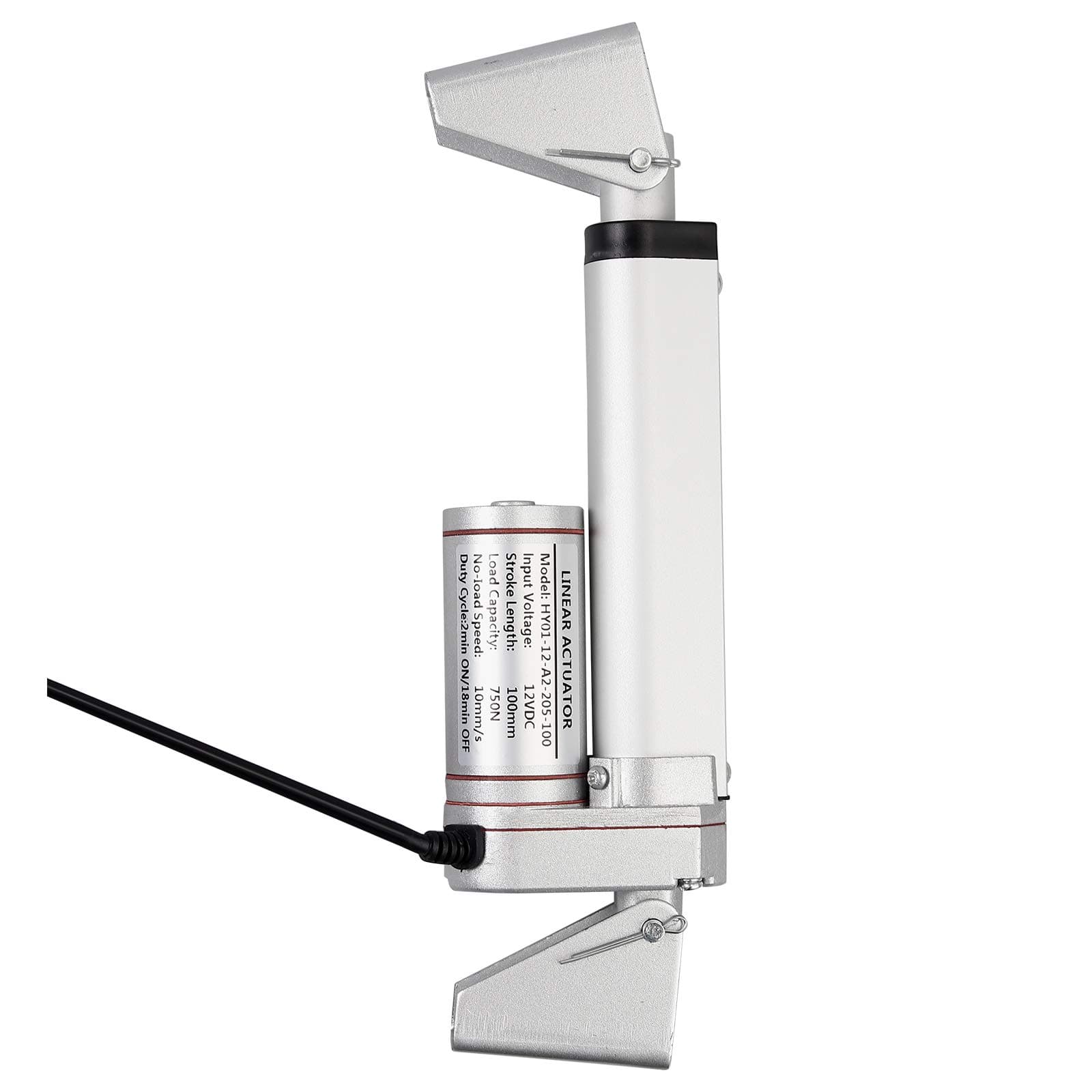 2PCS Linear Actuator Brackets, Heavy Duty Galvanized Cold-Rolled Steel Mounting Brackets for 12V Linear Actuators-Silver, Easy to Use Indoors and Outdoors