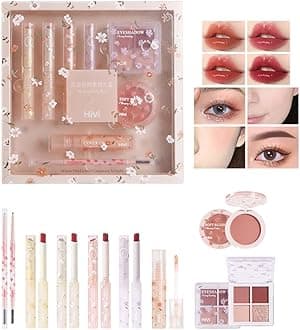 LAMUSELAND All in One Makeup Kit, 8-Piece Women Complete Makeup Kit, a Must-Have Gift Set for Beginners or Professional Makeup Sets Beginners.