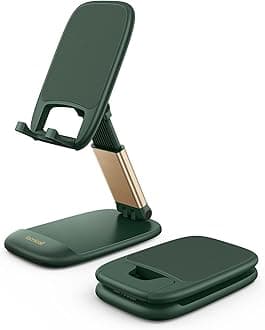 Mobile Phone Stand Adjustable Mobile Phone Holder - Foldable Mobile Phone Holder for iPhone 16 15 14 Pro Max Plus, 13 12 Pro Max Mini, 11 Pro, Xs Max, X, 8, 7, SE, Samsung S24 S23, Smartphone