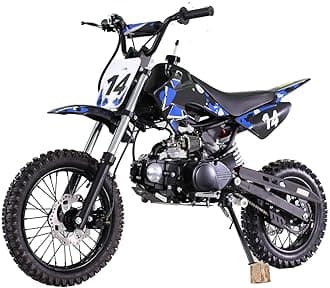 X-PRO 110cc Dirt Bike Pit Bike Kids Dirt Pitbike 110 Dirt Pit Bike (Blue)