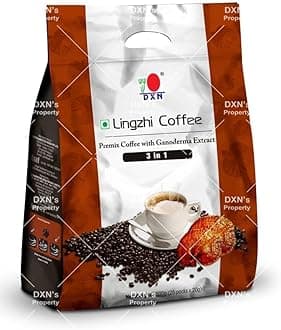 DXN Lingzhi 3 in 1 Coffee 25 Sachets with Ganoderma Extract (Pack of 2)