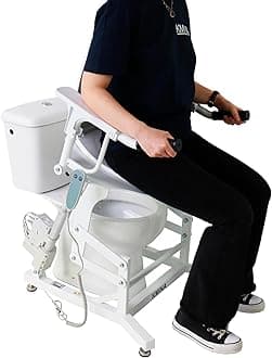 KMINA - Electric Toilet Lift Seat Riser with Handles, Powered Toilet Seat Lif...