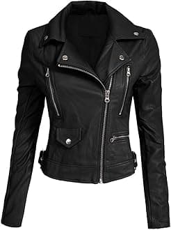 HASHOOBLadies Polyurethan Leather Jacket Women Jacket NP-01