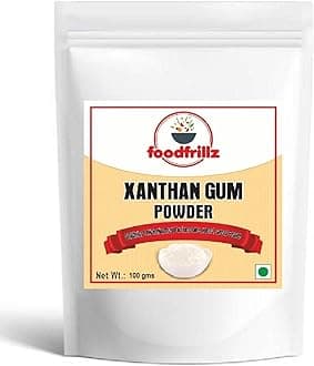foodfrillz Xanthan Gum Powder, 100 g (Pouch) gluten free baking additive