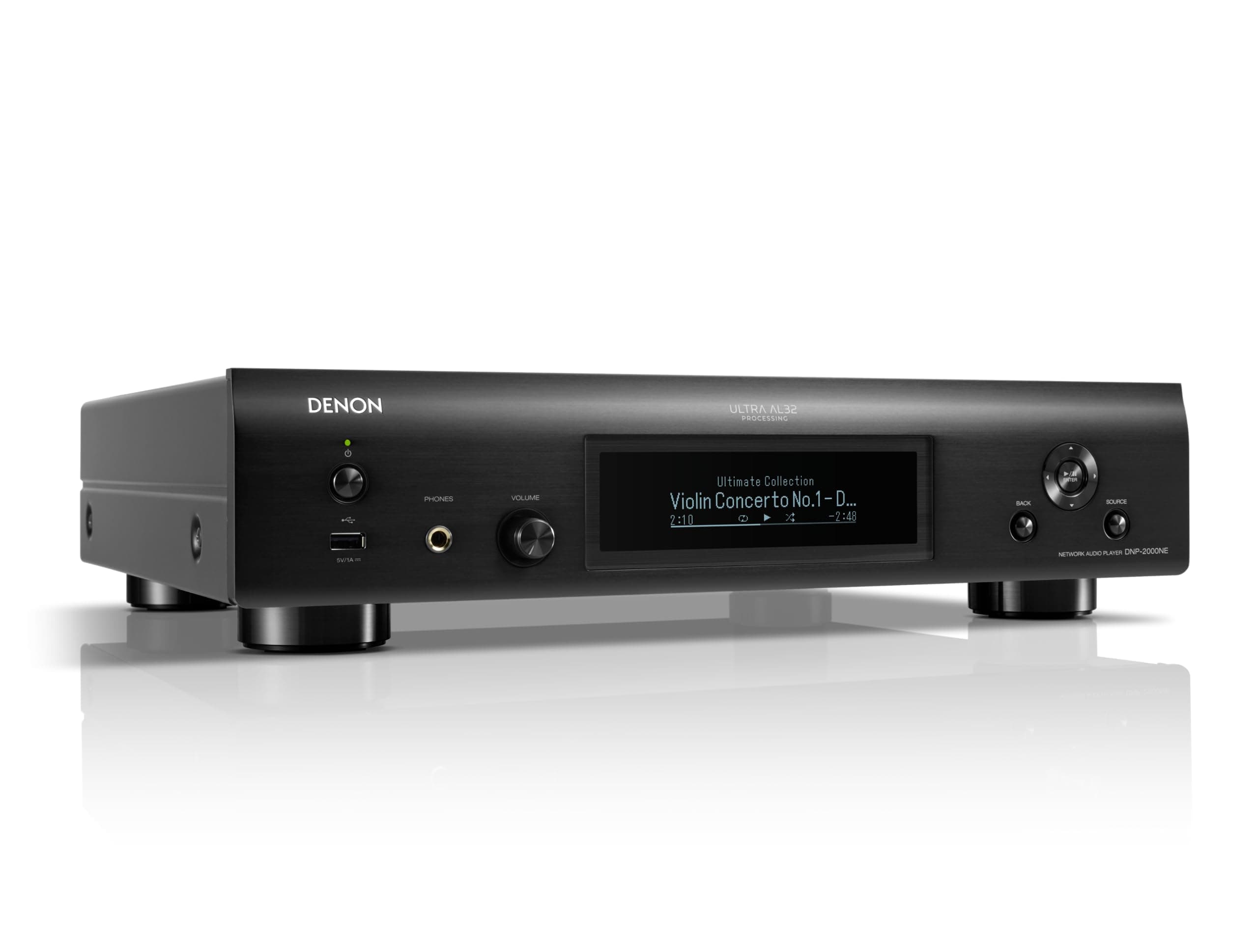 DNP-2000NE Digital Audio Player, Wireless Multi-Room Audio, Ultra AL32 Processing, HEOS Built-in, Quad DAC Configuration, Supports AirPlay 2, Alexa, & Siri Voice Control, Black