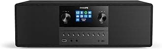 Audio M6805/10 Micro Music System with Bluetooth (Hifi System, Internet Radio DAB+/FM, USB, Spotify Connect, CD, MP3-CD, 50 W, All-In-One Micro System, Digital Sound Control) – 2020/2021 Model
