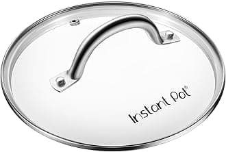 Instant Pot Tempered Glass Lid, 7.6-In, Mini 3-Qt, , Cooking Pot Lid, Stainless Steel Handle and Rim, Clear