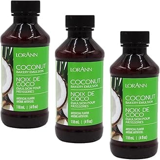 LorAnn Oils Coconut Bakery Emulsion, 4 ounce bottle - 3 Pack