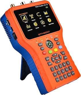 GT Media V8 Finder Pro Satellite Finder Meter SAT Finder TV DVB-S2X/S2/S/T2/T/C Signal Receiver H.264 Digital Sat Detector Satellite Recognition for Adjusting Sat Dish