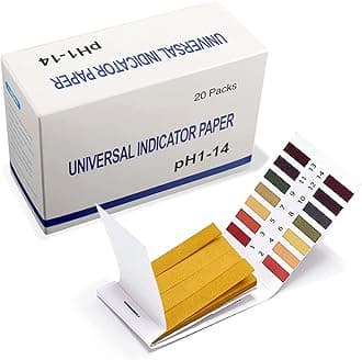 20 Pack pH Test Strips, 1600 Strips pH. 1-14 Universal pH Test Paper Litmus Test Paper pH Soap Making Testing Strips for Water Wine Saliva Urine Soil Testing Pet Food Water pH Test for Drinks (Box)