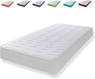 eXtreme comfort ltd Hybrid Cooltouch Colours Mattress | White | Shorty (75 x 175cm) | Memory Foam and Coil Spring | Cooltouch Breathable Cover | Plush Comfort | UK Made