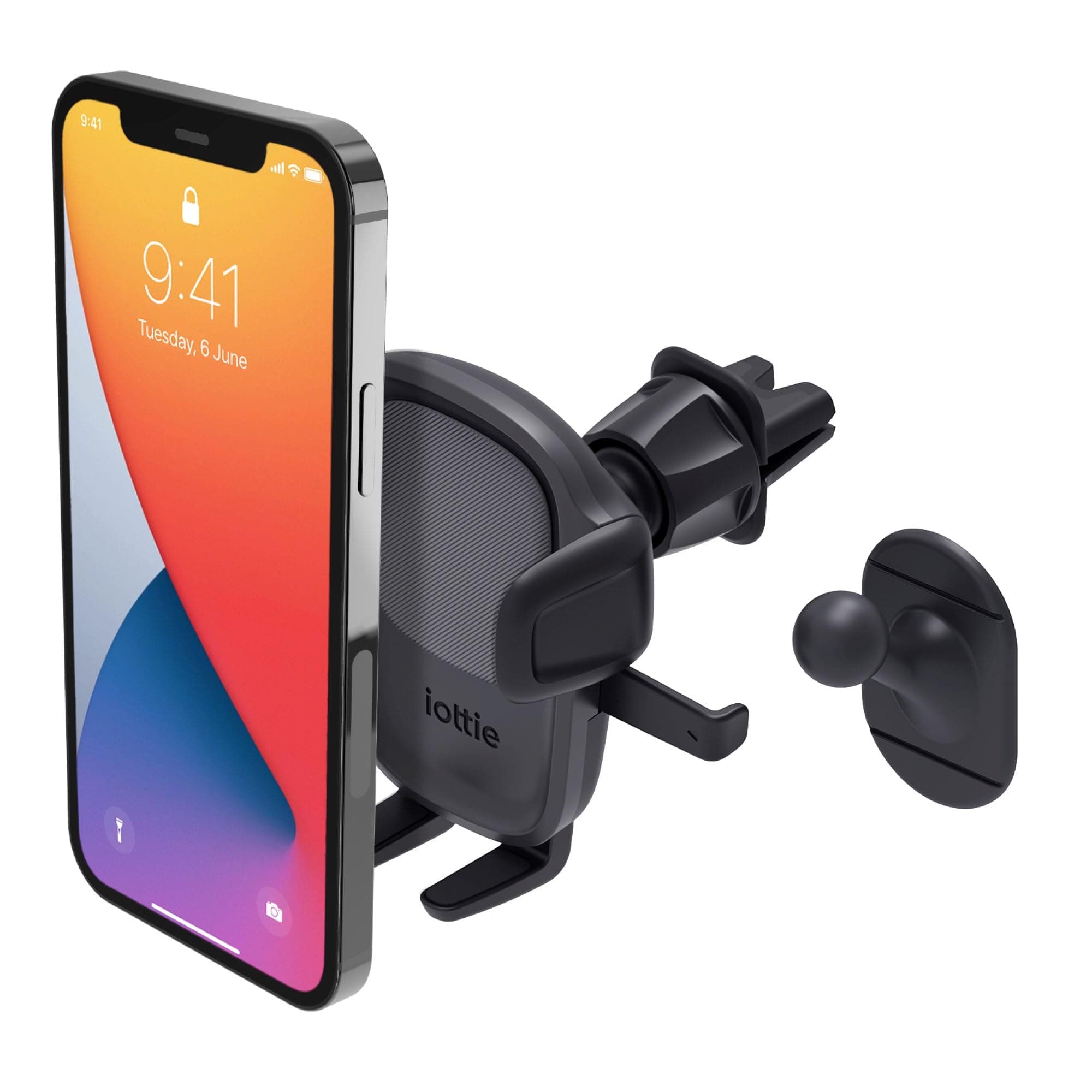 iOttie Easy One Touch 5 Air Vent Car Mount Phone Holder for iPhone, Samsung, Moto, Huawei, Nokia, LG, Smartphones