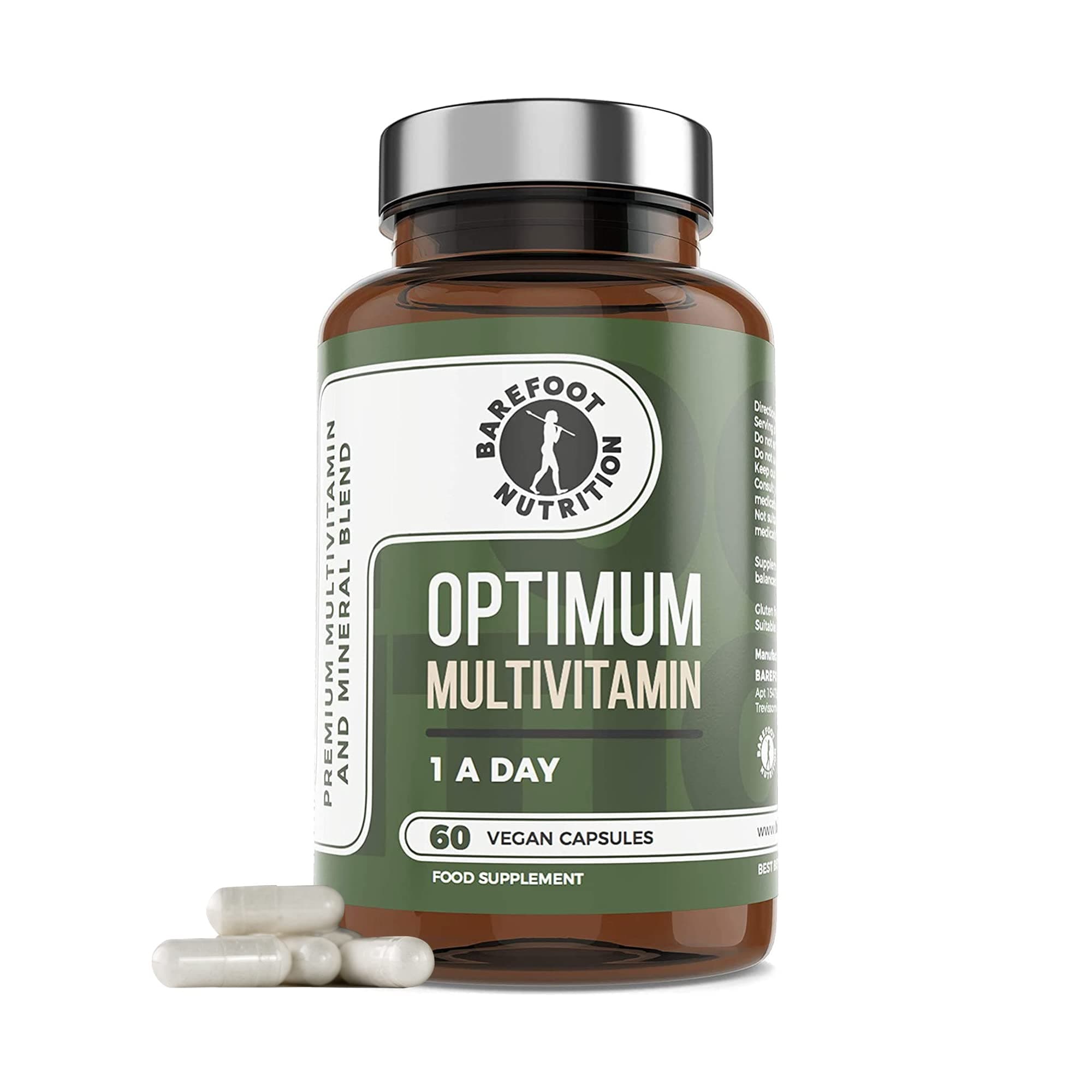Optimum Multivitamin & Mineral Supplement, Bioactive High Strength Formula with Vitamin C Complex, Superior Absorption for Immune Support - 60 Vegan Capsules