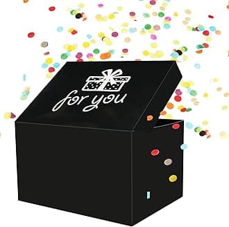 OFFCUP DIY Explosion Surprise Gift Box with Confetti Surprise for Birthday, Valentines, Wedding, Anniversary, Congratulations for Man, Woman, Boy, Girls, Friends