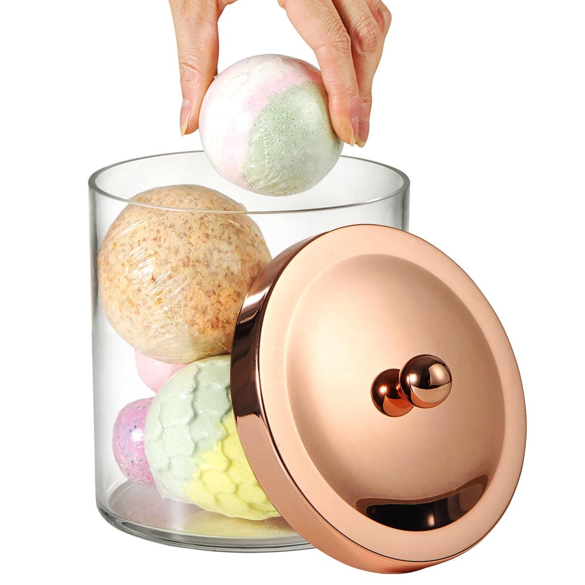 Apothecary Jars (2, Rose gold)