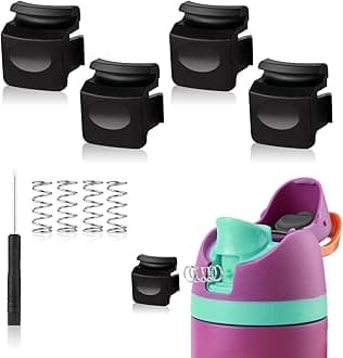PEUTIER 4pcs Replacement Button Compatible with Owala FreeSip 24oz 32oz, BPA-Free Water Bottle Lid Mouth Push Switch Top Cap Seal Stopper Replacement Parts for Owala 19/24/32/40oz Accessories