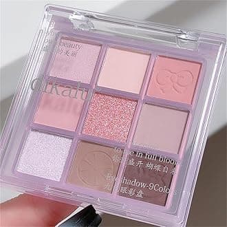 Light Pink & Purple Eyeshadow Palette - Highly Pigmented, Matte & Shimmer Finishes, Long-Lasting Waterproof for Natural Makeup (Pink Purple)