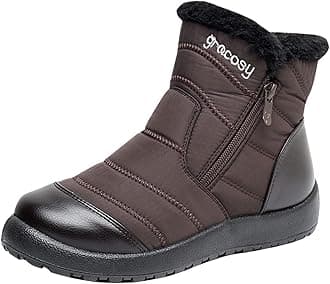 Qixiu Outdoor Winter Boots Lightweight Winter Comfortable Cotton Shoes Anti Slip Boots for Women Snow Boots Winter Boots Ladies Womens Black Boots