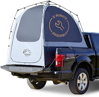 Fofana Patented Truck Bed Tent Quick & Easy Automatic Setup - Pickup Truck Tent for Mid Size - Camper Shell - Pickup Truck Accessories - Truck Bed Accessories - Truck Camping - Pickup Tent -