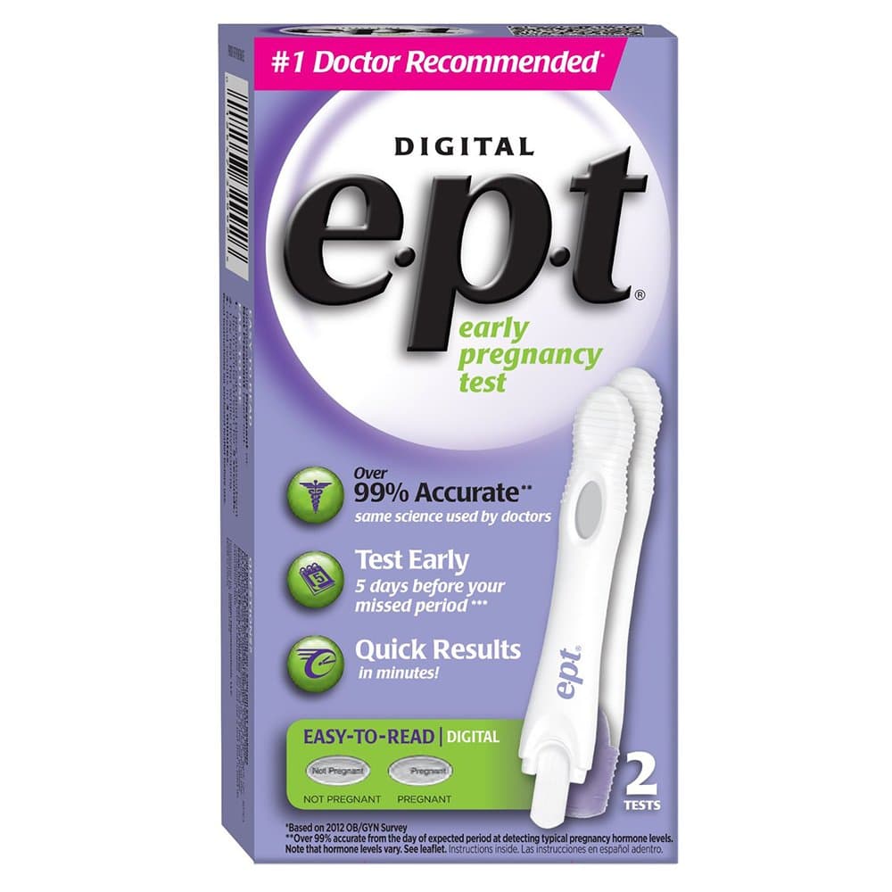 Ept Early Preg Test Digit Size 2ct Ept Early Preg Test Digital 2ct