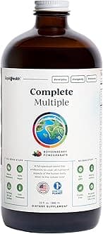 Complete Multiple Adult Liquid Multivitamin - Essential Vitamins, Minerals & Nutrients, Immune Support, Gut Health, Energy, Detox - Made in USA, Vegan, Non-GMO, Sugar-Free (32 oz)
