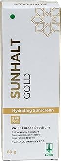 ASCENDER. Sunhalt Gold Hydrating Sunscreen Spf50 For Sensitive Skin(60Gm)