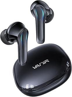VANIR Wireless Bluetooth Earbuds, AI Noise Canceling, Call Noise Reduction, in-Ear Earphones, IP55 Waterproof,30-Hour Battery Life,Charging Case,Compatible with iPhone and Android