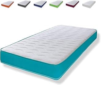 eXtreme comfort ltd Hybrid Cooltouch Colours Mattress | Teal | Small Single (75 x 190cm) | Memory Foam and Coil Spring | Cooltouch Breathable Cover | Plush Comfort | UK Made