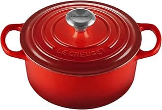 Le Creuset Signature Enamelled Cast Iron Round Casserole Dish With Lid, 18 cm,1.8 Litre, Cerise, 21177180602430