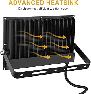 Onforu 150W LED Outdoor Spotlight, 12000LM Super Bright Security Light, IP66 Waterproof Outdoor Spotlight, 2 Pack 6500K Daylight White LED Outdoor Lights for Court.