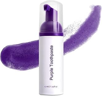 Purple Toothpaste for Teeth Whitening,Purple Teeth Whitening Kit,Tooth Stain Removal Colour Corrector,1PC 1.49 Fl Oz