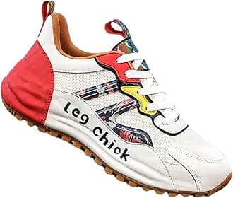 HYKJ High top leather sneakers (red, numeric_45)